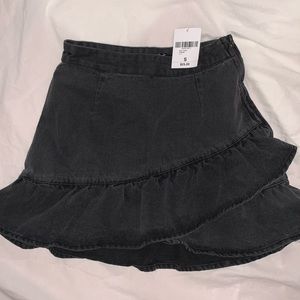 Forever 21 Denim Ruffle Skirt
